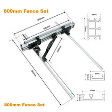 Load image into Gallery viewer, Table Saw Fence System Tools Set for Woodworking Circular Saw and DIY
