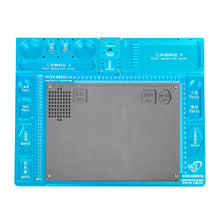 Load image into Gallery viewer, WL Aluminum Alloy Microscope Base High Heat Resistance Maintenance Tools Organizer Desk Mat Phone PCB Repair Stand Platform
